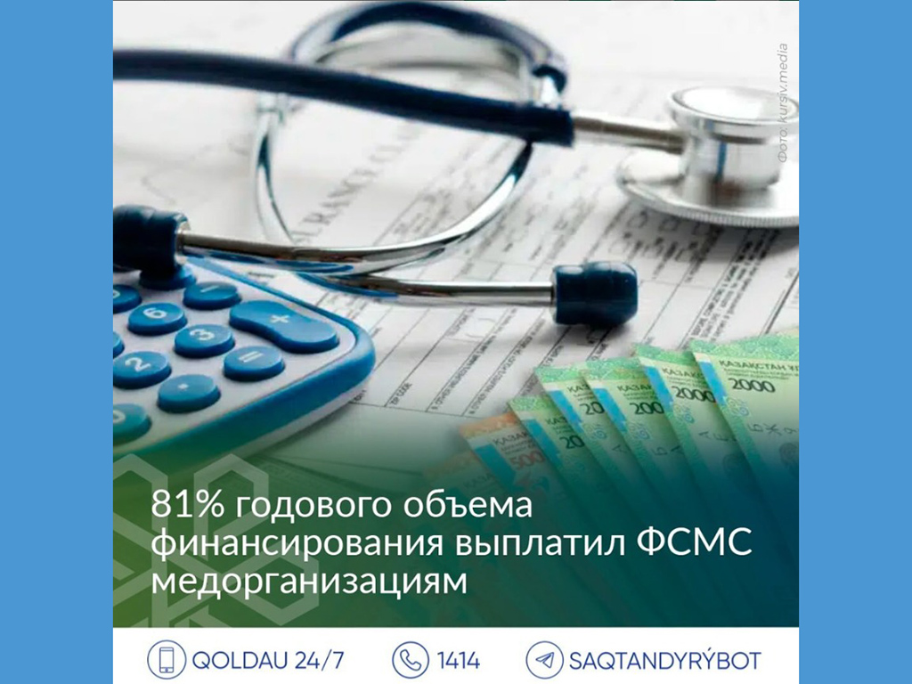 81% ГОДОВОГО ОБЪЕМА ФИНАНСИРОВАНИЯ ВЫПЛАТИЛ ФСМС МЕДОРГАНИЗАЦИЯМ