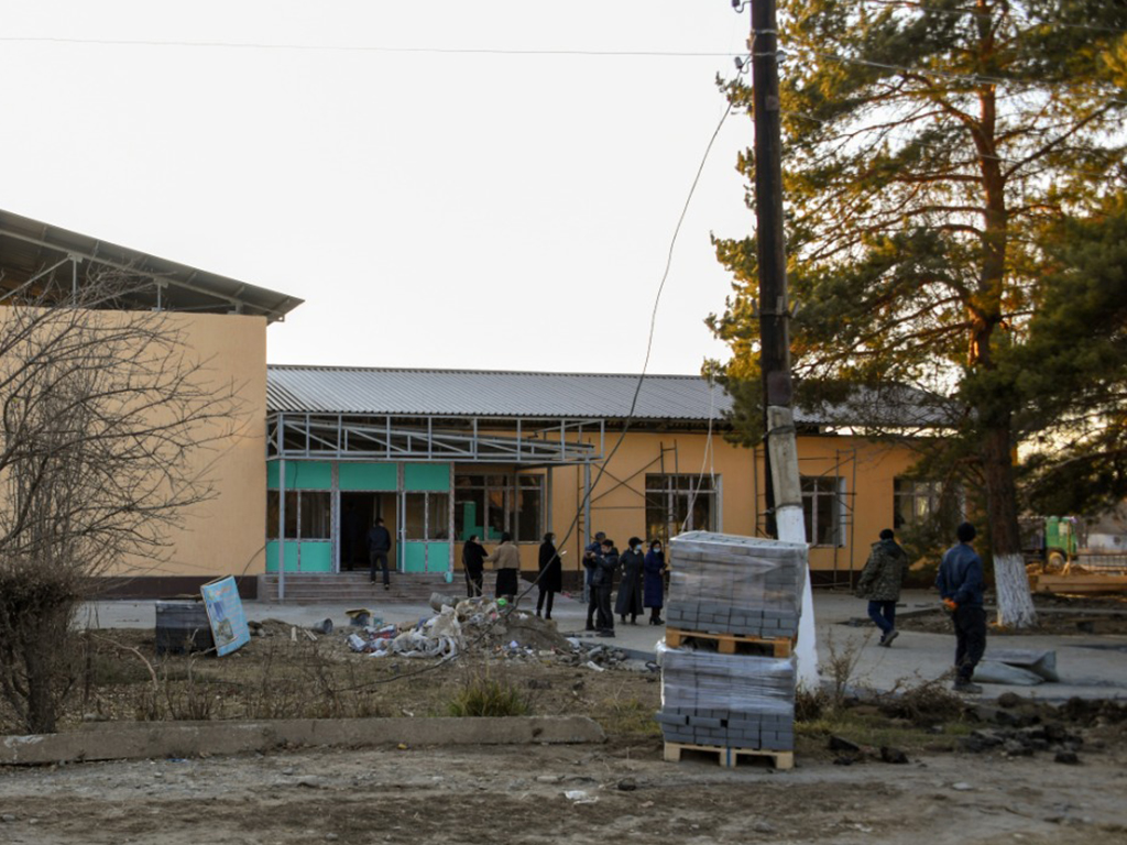 Сарқан ауданында жарты жыл бұрын іргетасы қаланған мәдениет ошағы жаңартылып жатыр