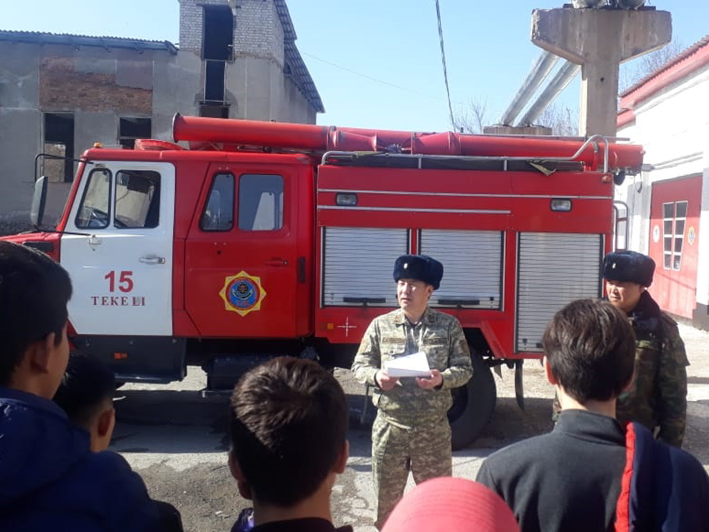 Пожарными города Текели проведен День открытых дверей