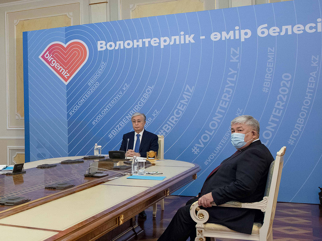 The head of state took part in the official closing ceremony of the year of the volunteer