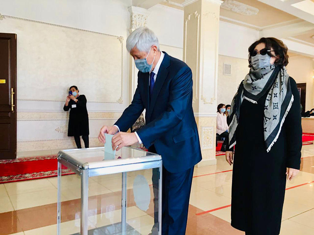 How are the elections held in Almaty region