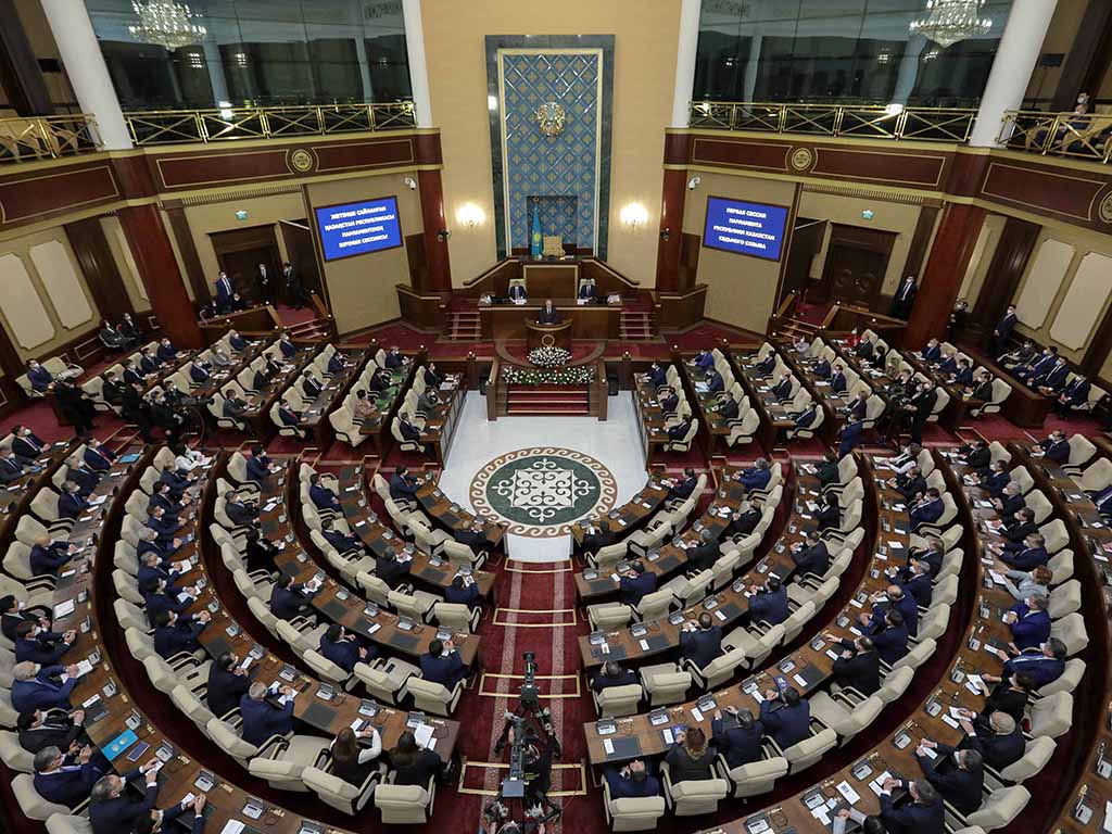 Выступление Главы государства Касым-Жомарта Токаева на открытии первой сессии Парламента Республики Казахстан VII созыва 