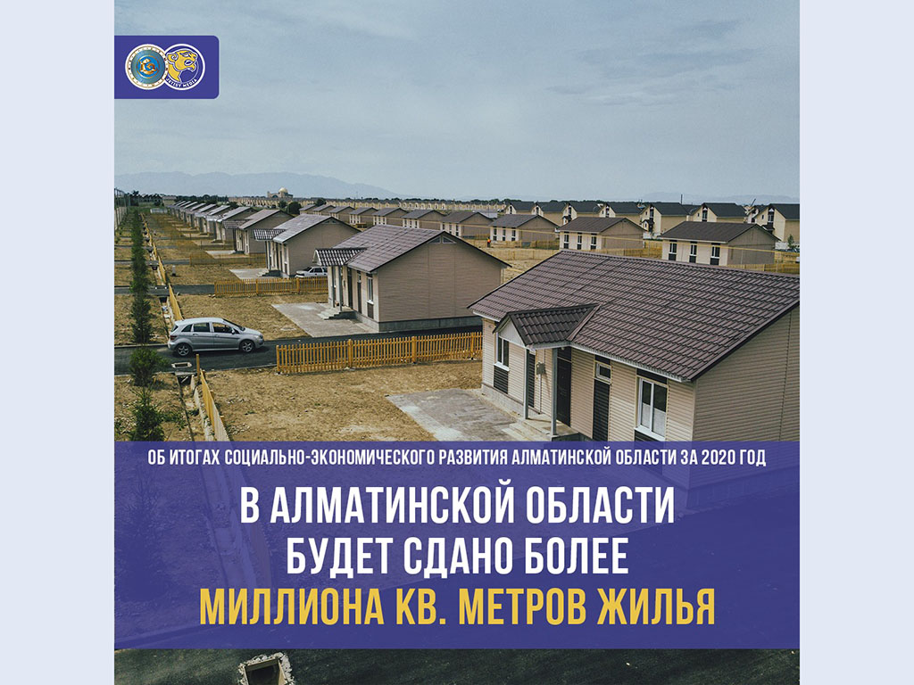 Счастливые квадраты: Сколько семей Алматинской области обретут жилье в 2021 году? 