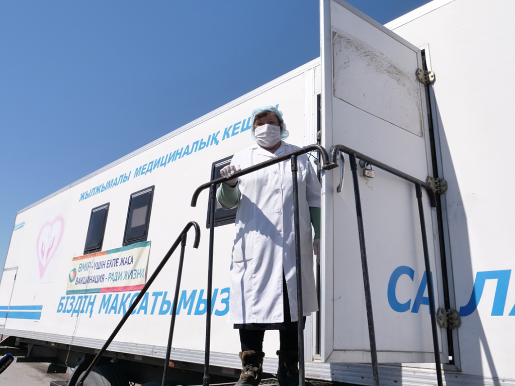There are 63 mobile vaccination centers in Almaty region