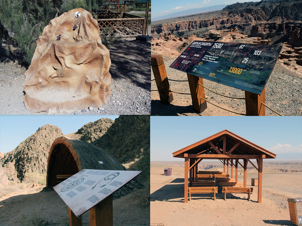 New infrastructure facilities have been installed in the Charyn National Park