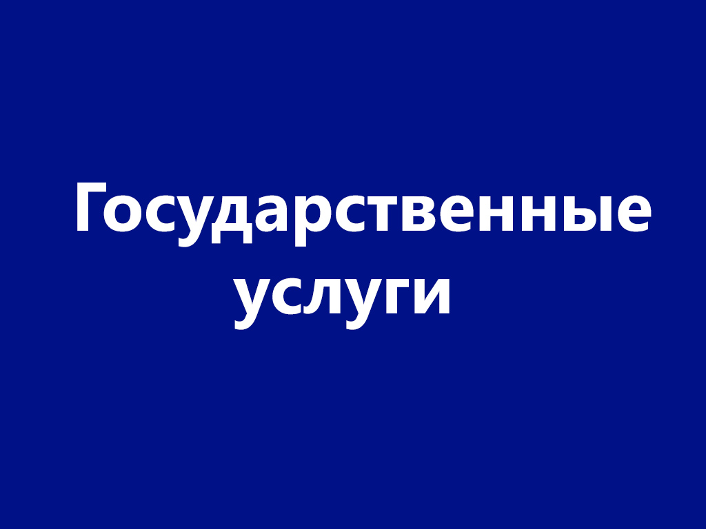 Государственные услуги