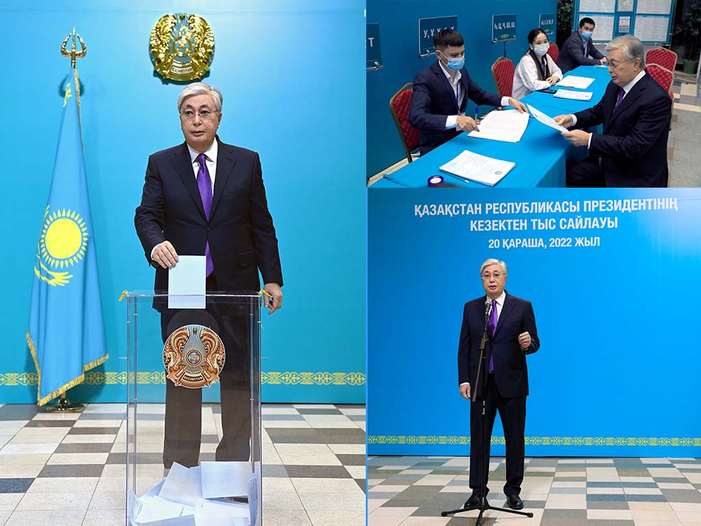 Касым-Жомарт Токаев проголосовал на внеочередных президентских выборах