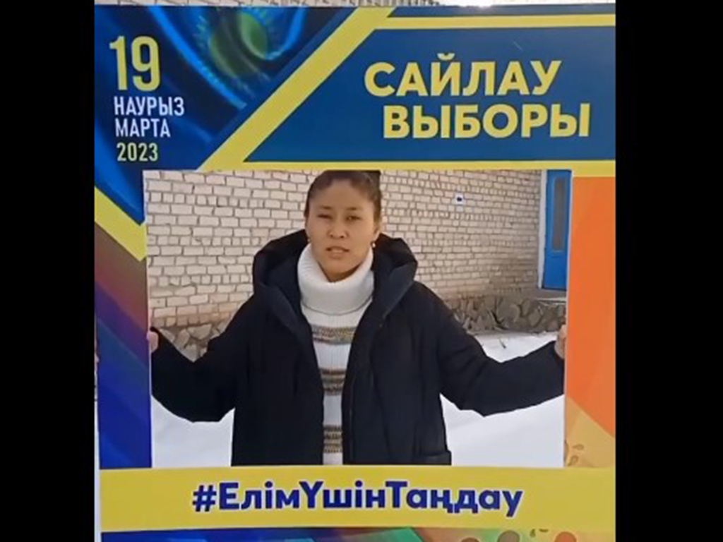 Текелі қаласындағы №445 сайлау учаскесінде дауыс берген Құндыз Кәдірханқызы жақында көп балалы аналардың қатарынан орын алмақ.