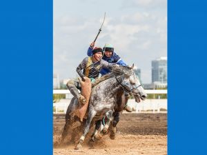 Сборная Казахстана по кокпару проводит первые тренировки на стадионе Игр кочевников в Астане