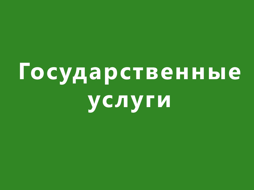 Государственные услуги