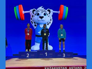 Первая медаль чемпионата Азии 