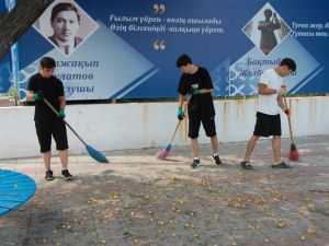 Текели становится чище и краше