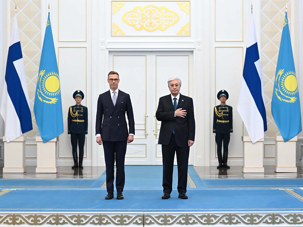 Касым-Жомарт Токаев провел переговоры с Президентом Финляндии Александром Стуббом