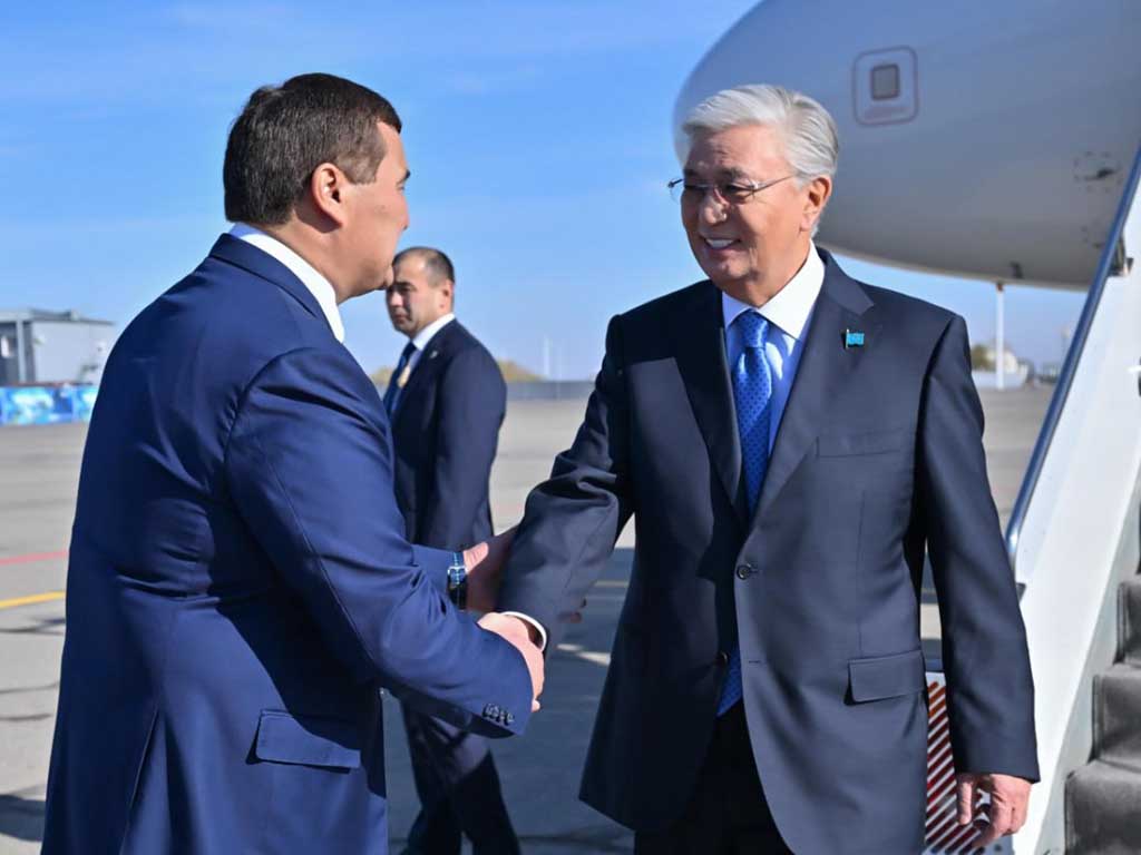Президент прибыл с рабочей поездкой в Кызылординскую область