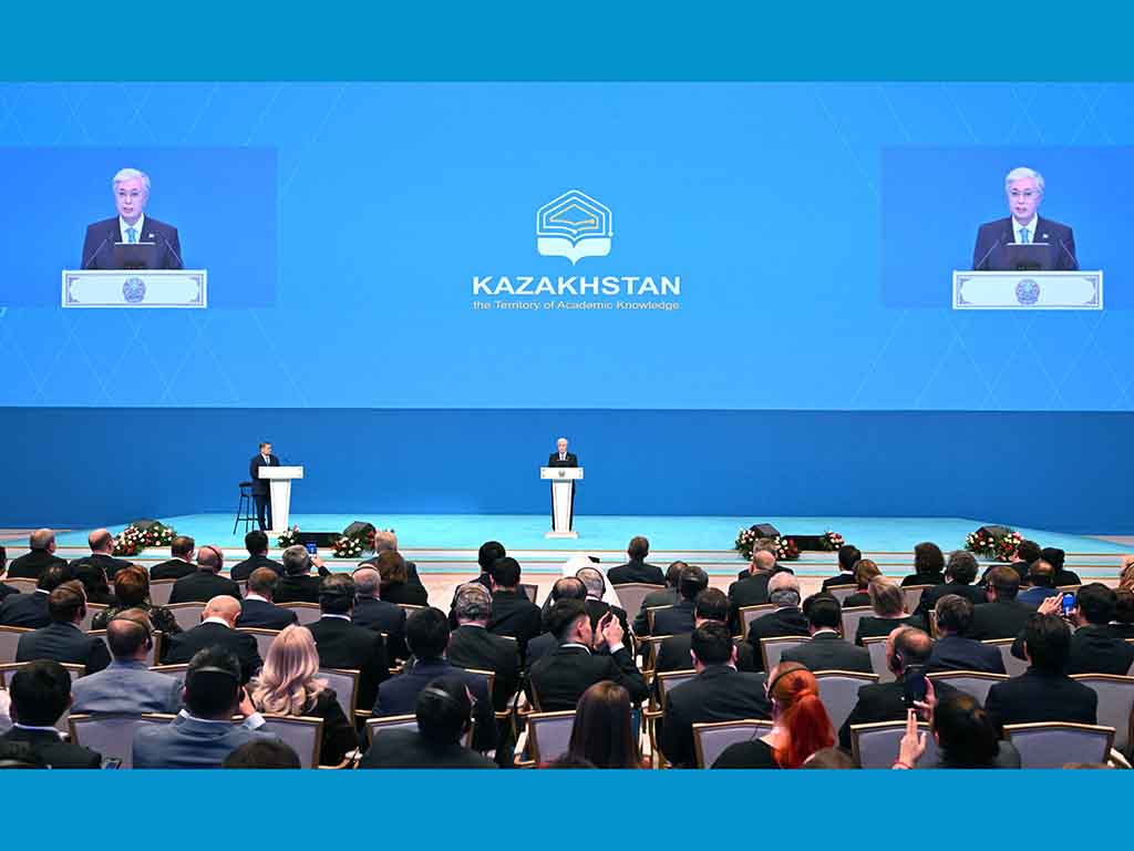 Глава государства выступил на Форуме стратегических партнеров «Казахстан – территория академического образования»