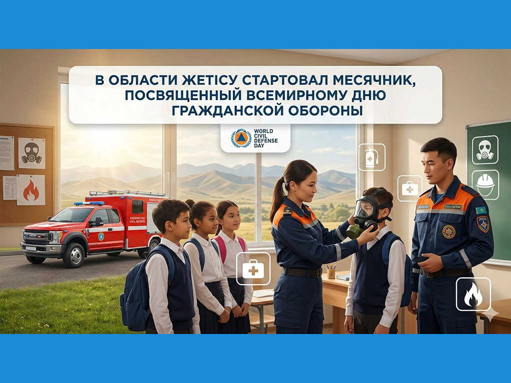 В области Жетісу стартовал месячник, посвященный Всемирному дню гражданской обороны