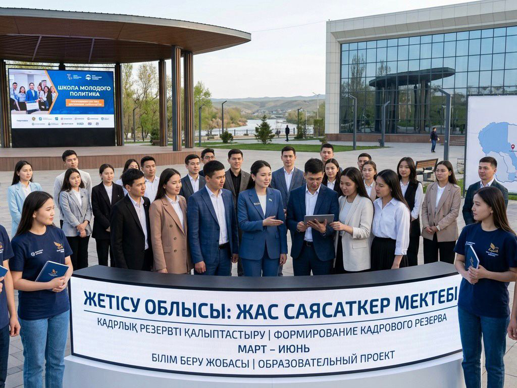 В области Жетісу подготовят новое поколение молодых политиков