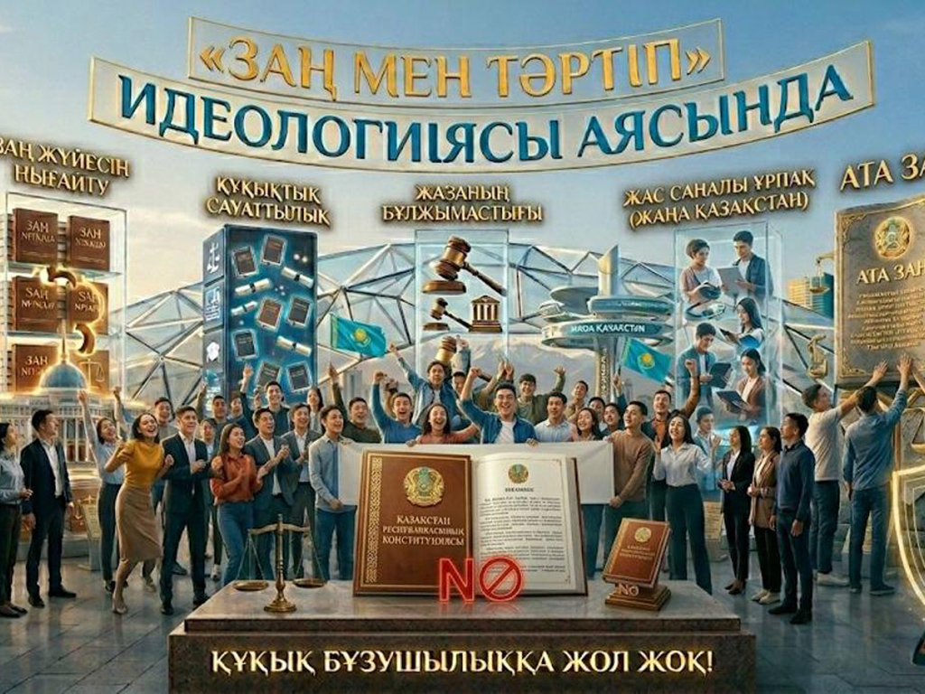 Молодежь Жетісу в рамках идеологемы «Закон и порядок» создала фотоматериалы с использованием ИИ
