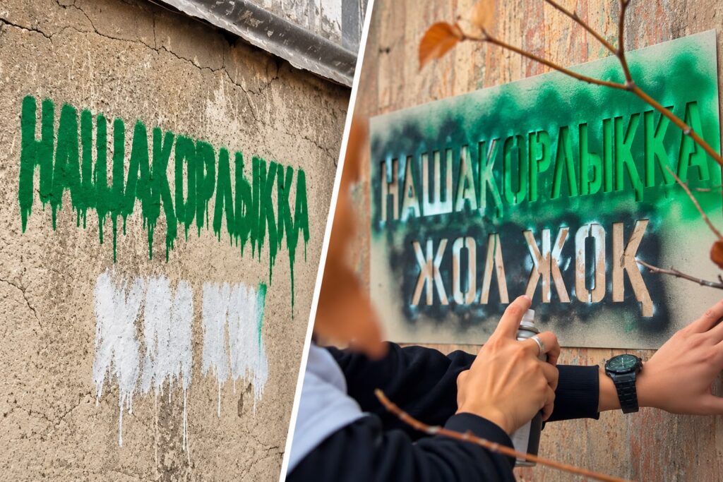 Молодежь Жетісу против незаконной рекламы наркотиков