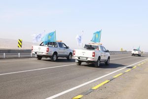 На год раньше срока: в Жетісу открыли 21-километровый участок республиканской трассы на перевале Мукры