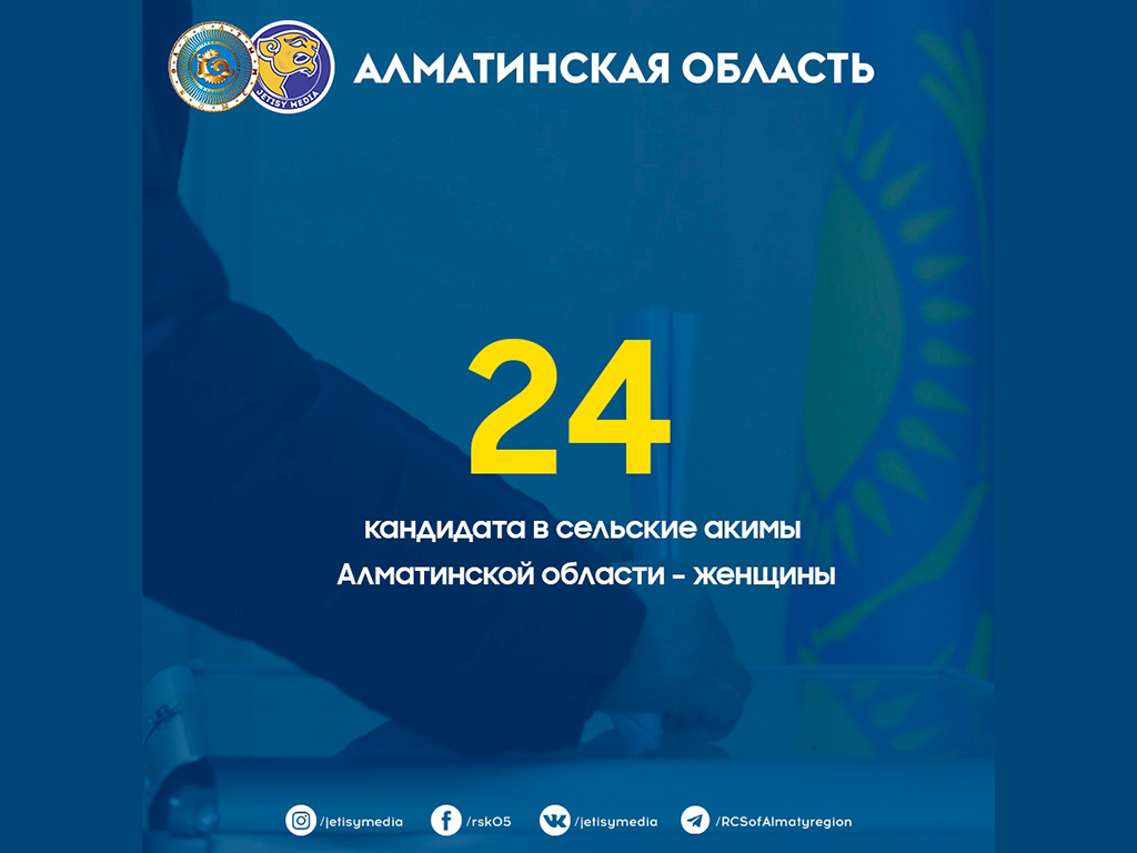 24 кандидата в сельские акимы Алматинской области – женщины