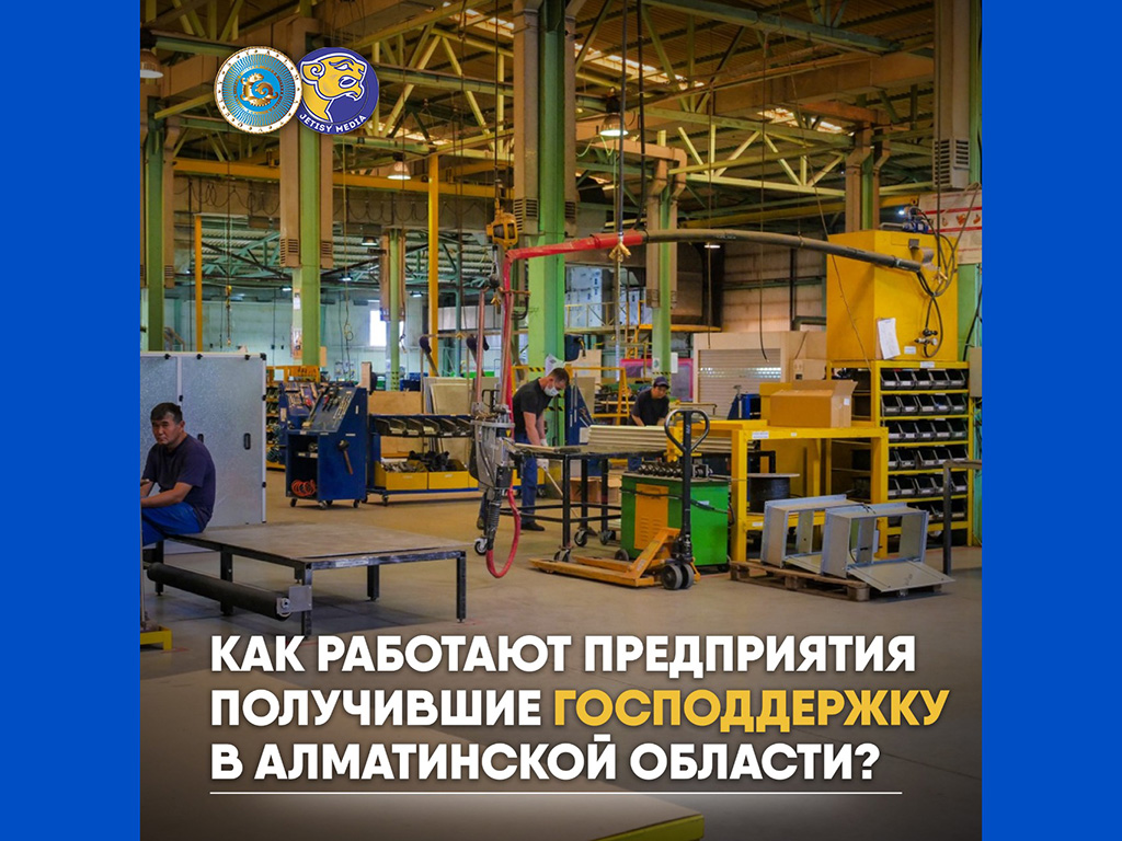 Как работают предприятия получившие господдержку в Алматинской области?