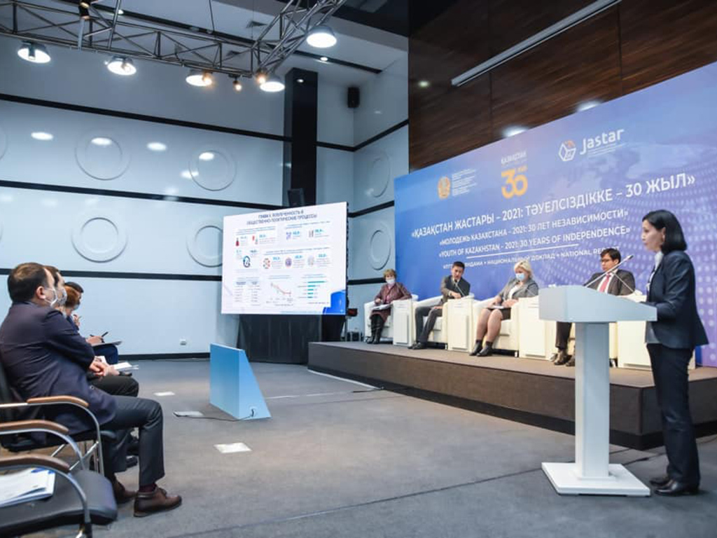 Национальный доклад «Молодежь Казахстана–2021: 30-лет Независимости» презентован экспертному сообществу