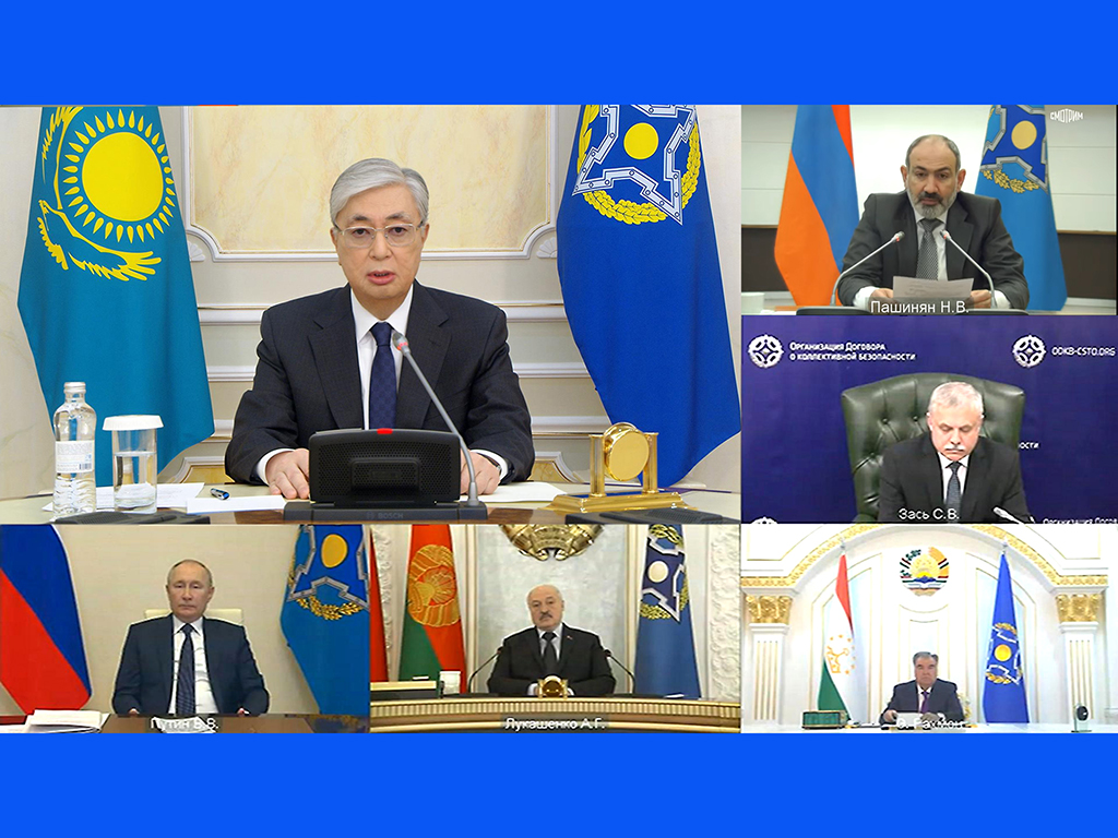 Глава государства принял участие на внеочередной сессии Совета коллективной безопасности ОДКБ