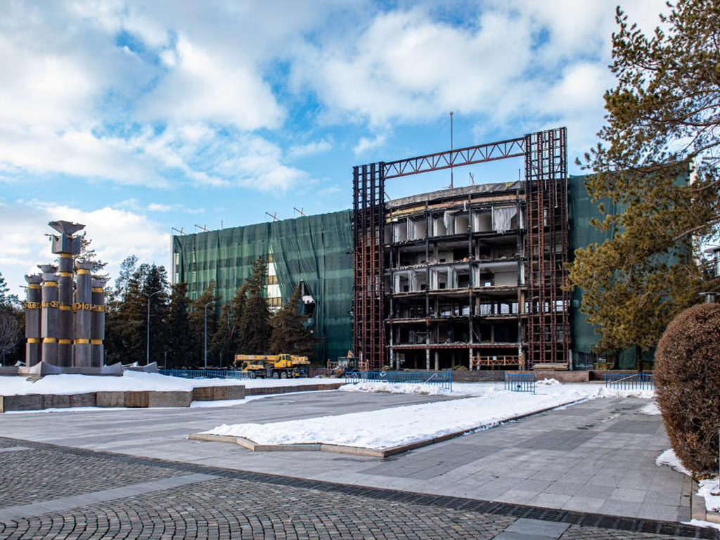 Реконструкцию здания акимата Алматинской области планируется завершить во втором квартале этого года 