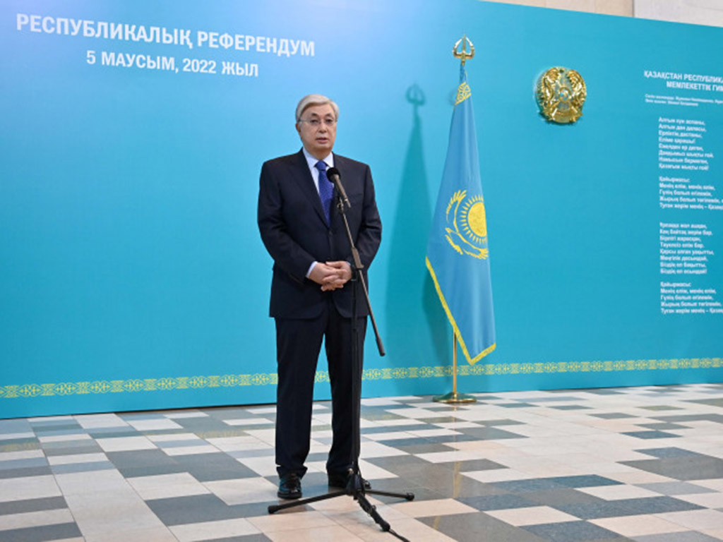 Президент Касым-Жомарт Токаев проголосовал на республиканском референдуме